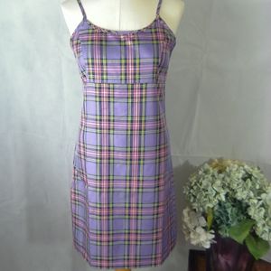Plaid shein dress sz M